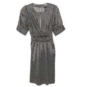 BCBGMAXAZRIA Black and Off White Polka Dot Dress, EUC, Size Small, MSRP $179